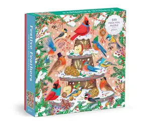 Galison Folienpuzzle Wintervögel / 500 Teile / ab 8 Jahren