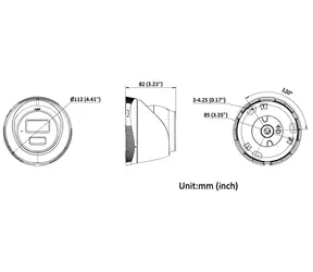 HiLook IPC-T240HA 2,8 mm / Outdoor-IP-Kamera / Turret / 4 MP / Bewegungserkennung 2.0 / IR 30 m / IP67