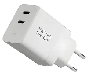 Native Union Fast GaN weiß / Ladeadapter / Power Delivery / 35 W / 2x USB-C