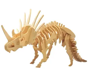 Holzpuzzle Styracosaurus ( 3D) / 41 Teile / ab 6 Jahren / Schwierigkeitsgrad: leicht