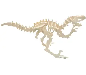 Woodcraft 3D-Puzzle Velociraptor aus Holz / ab 6 Jahren / Schwierigkeitsgrad: leicht