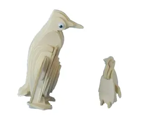 Woodcraft -3D-Puzzle Pinguin / ab 6 Jahren / Schwierigkeitsgrad: leicht