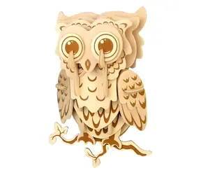 Woodcraft 3D-Holzpuzzle Eule / ab 6 Jahren