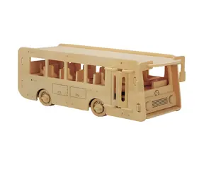 Holzpuzzle „ Bus“ (3D) / 78 Teile / ab 6 Jahren / Schwierigkeitsgrad: leicht