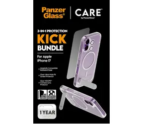PanzerGlass Bundle 3-in-1 Kick-/Schutzset für iPhone 17 / Gehärtetes Glas