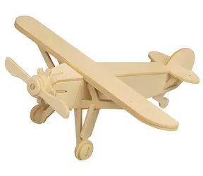 Woodcraft Flugzeug (3D) / 20+ Teile / ab 6 Jahren / Schwierigkeitsgrad: leicht