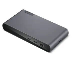 Lenovo USB-C Dockingstation / HDMI / DisplayPort / 3x USB-A + 2x USB-C 3.2 Gen2 / Grau