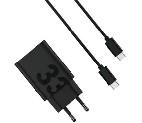 Motorola TurboPower 33W Netzteil, schwarz / Wandladegerät / USB-A / Schnellladefunktion / 6,5 A / 1 m USB-A-auf-USB-C-Kabel