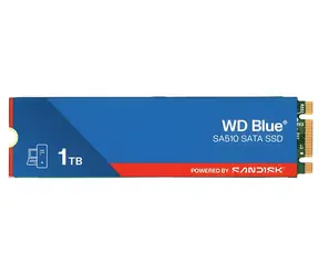 WD Blue SA510 1 TB / M.2 SSD 2280 / SATA III / TLC / R: 560 MB/s / Schreiben: 520 MB/s / 5 Jahre