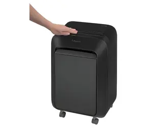 Fellowes Aktenvernichter LX 210 schwarz / 16 Blatt 70 g Papier / Kreuzschnitt 4 x 12 mm / Einzugsbreite: 230 mm