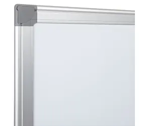 EuroSupplies Magnettafel 60x45 cm / Aluminiumrahmen / weiß lackierte Oberfläche / mit Marker abwischbar
