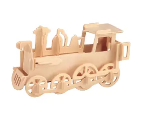 Holzpuzzle „ Lokomotive klein“ (3D) aus Holz / 30 Teile / ab 6 Jahren / Schwierigkeitsgrad: leicht