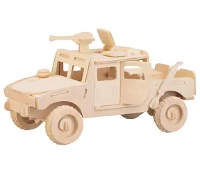 Woodcraft -3D-Puzzle „Kampffahrzeug“ / ab 6 Jahren / Schwierigkeitsgrad: leicht