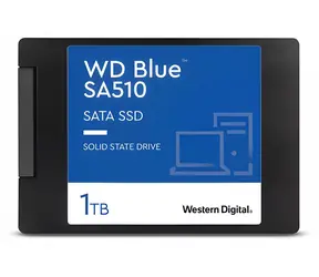 WD Blue SA510 1 TB / SSD / 2,5" SATA III / R: 560 MB/s / W: 520 MB/s / TLC