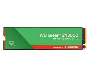 SanDisk WD Green SN3000 1 TB / M.2 SSD 2280 / PCIe Gen4 x4 / Lesen: 5000 MB/s / Schreiben: 4200 MB/s
