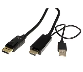 HDMI-auf-DisplayPort-Kabel, HDMI A(M) auf DP(M), 4K@60Hz, 2 m