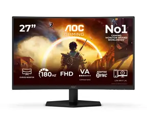 27" AOC Gaming C27G42FE schwarz / Monitor / VA / 1920x1080 / 180Hz / HDMI + DP / VESA