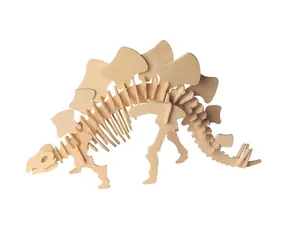 Woodcraft 3D-Puzzle Stegosaurus groß / ab 6 Jahren / Schwierigkeitsgrad: leicht