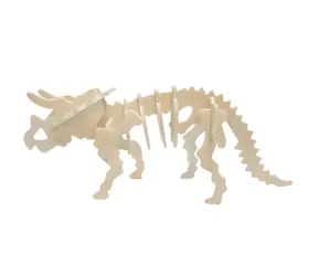 Woodcraft 3D- Kit Triceratops groß / ab 6 Jahren / Schwierigkeitsgrad: leicht