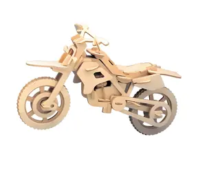 Woodcraft -3D-Puzzle: Offroad-Motorrad / ab 6 Jahren / Schwierigkeitsgrad: leicht