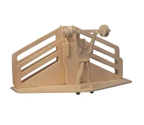 Woodcraft 3D-Puzzle-Stiftehalter aus Holz Gewichtheben