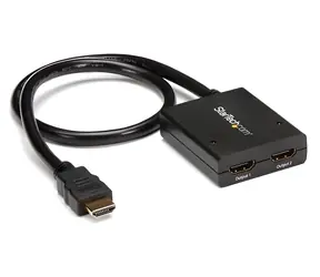 StarTech HDMI-Splitter 1×2 / HDMI-Splitter / 4K 30Hz / HDMI 1.4 / mit Stromversorgung