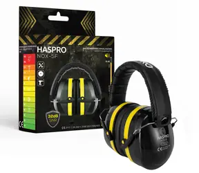 Haspro NOX-5F schwarz / Gehörschutz / SNR 32 dB / 340 g / faltbar / EN 352-1