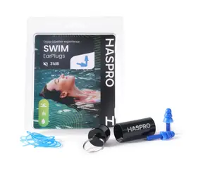 Haspro Schwimm-Ohrstöpsel blau / Schwimm-Ohrstöpsel / Silikon / SNR 31 dB / 1 Paar