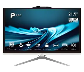 MSI PRO AP222T 14MA-669EU weiß / All-in-One-Computer / 21,5" FHD T / Intel Pentium G7400 / 8 GB / 128 GB SSD / Intel UHD