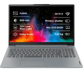 Lenovo IdeaPad Slim 3 15AMN8 grau / Notebook / 15,6" FHD / AMD RYZEN 5 / 8 GB / 512 GB SSD / Radeon 610M / Windows 11