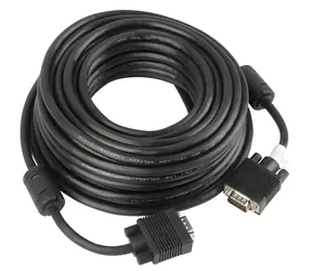 Lanberg CA-VGAC-10CC-0100-B schwarzes VGA-Anschlusskabel (D-Sub) / 10 m