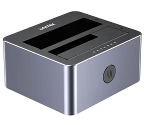 Unitek Klonstation / Dockingstation / 2x 2,5"-3,5" SATA / USB-C 10 Gbit/s / Offline-Klonen