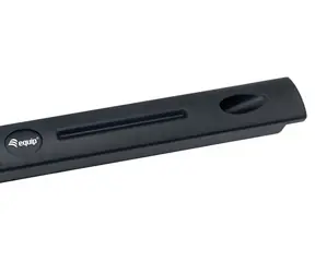 Equip " 1HE schwarz / Abdeckplatte / werkzeuglos / RAL9005