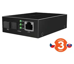 Tenda TFC300A / Optischer Medienkonverter / Gigabit WDM / SM / SC (UPC) / RJ45 / 3 km