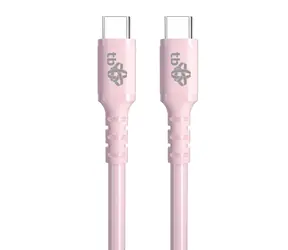 TB Touch Jelly USB-C - USB-C 60W-Kabel, pink / Datenkabel / USB 2.0 / 1 m