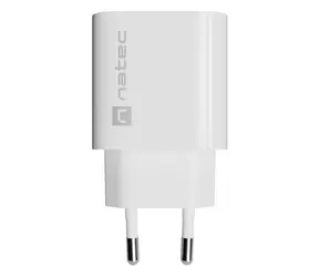 Natec Ribera weiß / Netzladegerät / 20 W / 1x USB-C / PD / QC