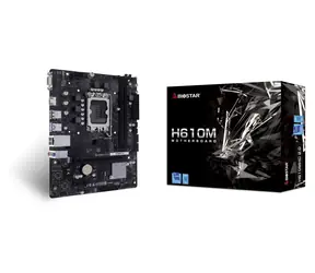 Biostar H610MHC 2.0 / Mainboard / H610 / LGA 1700 / 2x DDR4 / PCIe x16 / 1x GLAN / mATX