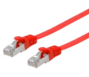 Equip U/FTP Flachkabel rot / Patchkabel / RJ-45 / 2 m / LSZH