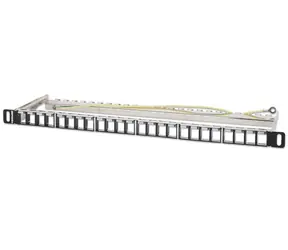 Intellinet 721011 / Patchpanel / 19" / 24 Ports / abgeschirmt / ohne Ausstattung / 0,5U