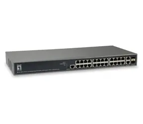 LevelOne GEP-2682 / Switch / 24x 1 Gbit/s / PoE+ 370 W / Managed L3 / 19"