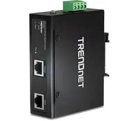 Trendnet TI-IG90 / Industrieller PoE-Injektor / IEEE802.3bt / 90 W / 2x Gigabit / IP30 / -40~75 °C