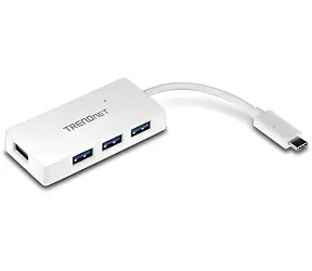 Trendnet TUC-H4E weiß / USB-Hub / USB-C / 4X USB 3.0 / 5 Gbit/s