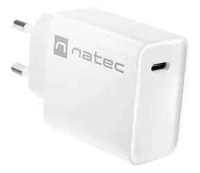 Natec Ribera weiß / Ladegerät / 1x USB-C / 20W / PD 3.0