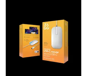 ZAGG Education weiße Maus / Kabelgebunden / USB-C / Für Rechtshänder