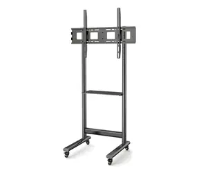 Techly ICA-TR74 schwarzer TV-Bodenständer / 50-90 Zoll / VESA 800x600 / Tragkraft 70 kg / höhenverstellbar