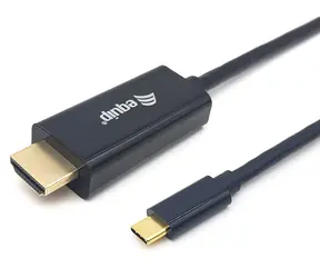 Equip: Schwarz / Adapter / USB-C / HDMI / 4K/30Hz / 3 m