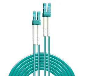 Lindy LC/LC grün / Optisches Patchkabel / Multimode OM3 / 50/125 µm / Duplex / 2 m