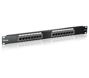16- Port - Equip schwarz / Cat5e / UTP / 1U / 19"