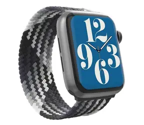 Gear4 Apple Watch Armband 41/40/38 mm grau/Melamin / Armband / Nylon / Größe S/M