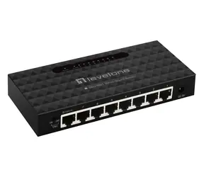 LevelOne GEU-0821 / Switch / 8x Gigabit Ethernet / Unmanaged / Wandmontage